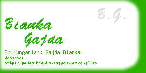 bianka gajda business card